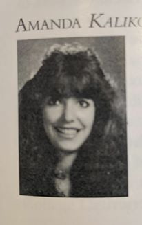 My high school yearbook picture from 1989 with plenty of hairspray